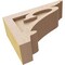 Ekena Millwork 4"W x 12"D x 8"H Classic Mayflower Rough Cedar Woodgrain TimberThane Corbel, Primed Tan CORUR04X12X08MAYRCPR - alternate 5